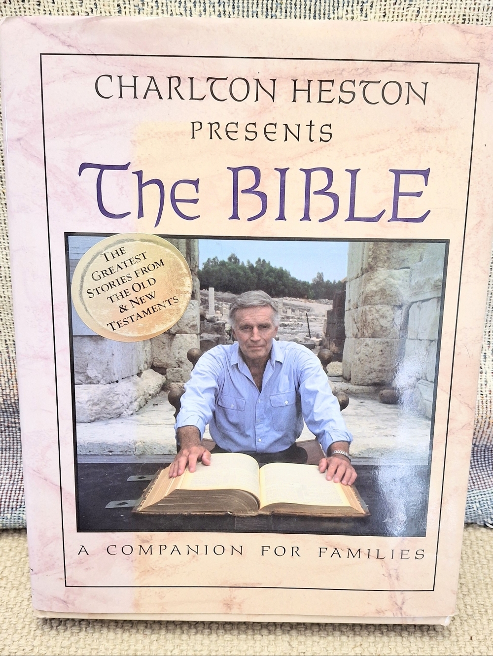 Charlton Heston Presents The Bible 1997 Hardcover Illustrated Stories